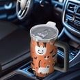 thumbnail image 6 of Halloween Cats Pumpkins and Bats Tumbler with Handle and Lid,40oz Double Wall Vacuum Insulated Tumbler,Cups Gift for Women and Men, 6 of 7