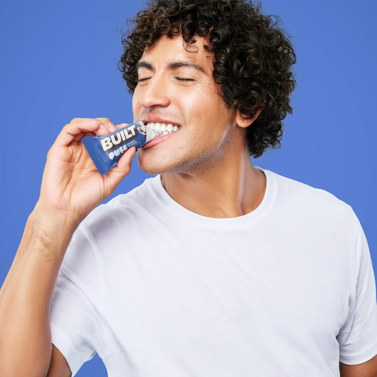 Built Bar Puff Protein Bar, Collagen, Gluten Free, Brownie Batter, 1.41oz Bars, 4 Count Box