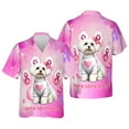 thumbnail image 3 of Faith Love Hope Maltese Breast Cancer Awareness Survivor Hawaiian Shirt Breathable Summer Unisex Merch Maltese Dog Lover Gifts Idea - 02017, 3 of 6