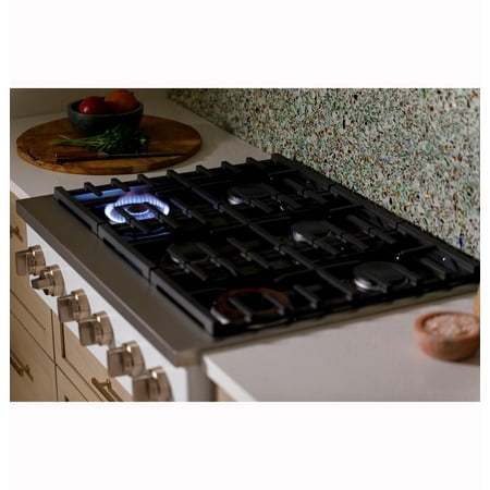 Café - 36" Built-In Gas Cooktop with 6 Burners - Matte white