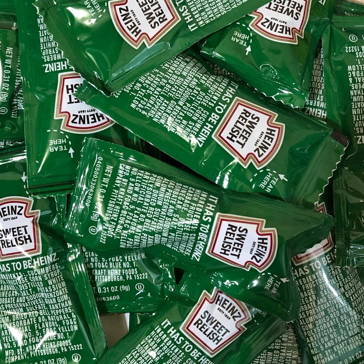 Heinz  Kraft Condiment Packets On the Go, Ketchup, Mustard, Relish, Mayo, 25 Packets Each, 100 Packets Total