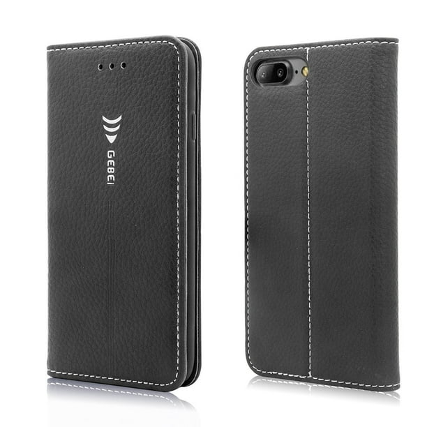Iphone 7 Plus Iphone 8 Plus Case Mignova Leather Case Wallet Flip Book Cover Design With Kickstand Function And Id Credit Card Slot Magnetic Closure For Iphone 7 Plus Iphone 8 Plus Black Walmart Com
