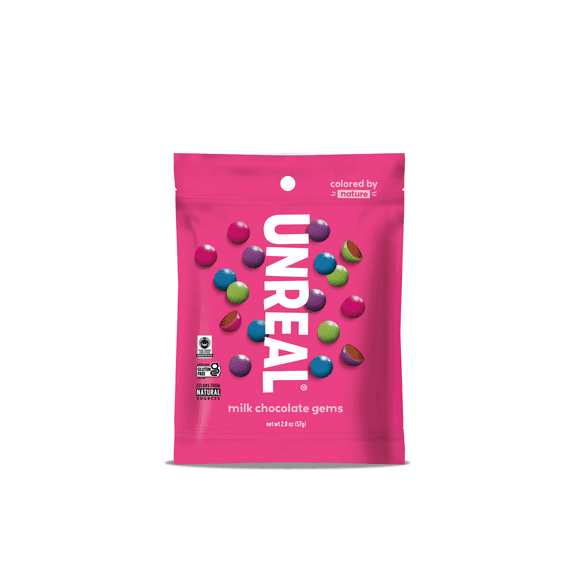 UNREAL Milk Chocolate Gems, 2 oz