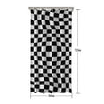 thumbnail image 5 of Black and White Checkered Pattern Shower Curtain 36"x72" ,Bathroom Decorative Shower Curtains Set with 12 Hooks,Modern Waterproof Washable Shower Curtain, 5 of 6