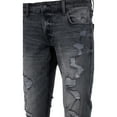 thumbnail image 4 of RAW X Mens Stretch Distressed Jeans, Black Stone, 30X30, 4 of 6