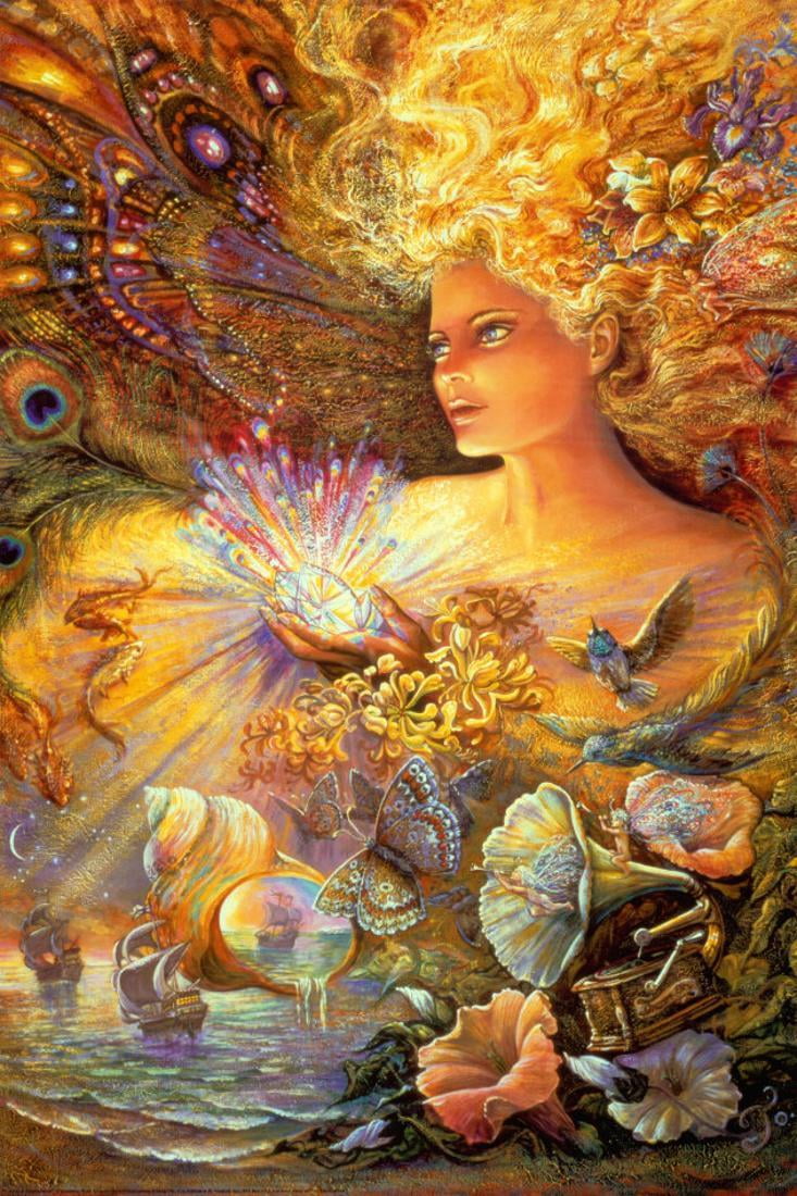 Crystal Of Enchantment Poster By Josephine Wall 24x36