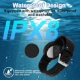 thumbnail image 4 of Paquete de 2 pulseras NQ AirTag para niños a prueba de agua IPX8 negro rojo, 4 of 5