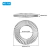 thumbnail image 2 of Rondelles Plates en Acier Inoxydable 304 M10x20mm Belleville Ressort Disque Rondelle Joint Métrique Conique 30 Pack, 2 of 7