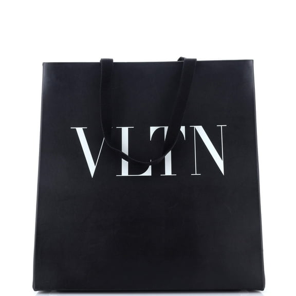 Pre-Owned VLTN Magnetic Shopper Tote Leather Medium By Rebag