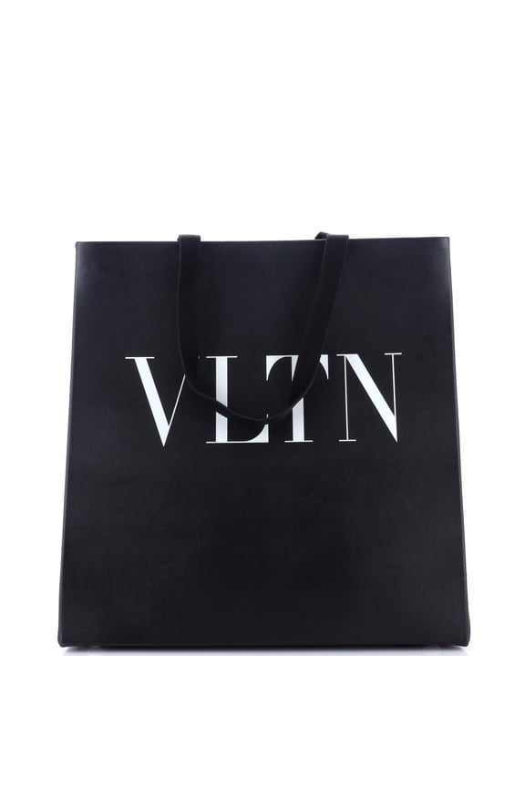 Pre-Owned VLTN Magnetic Shopper Tote Leather Medium By Rebag
