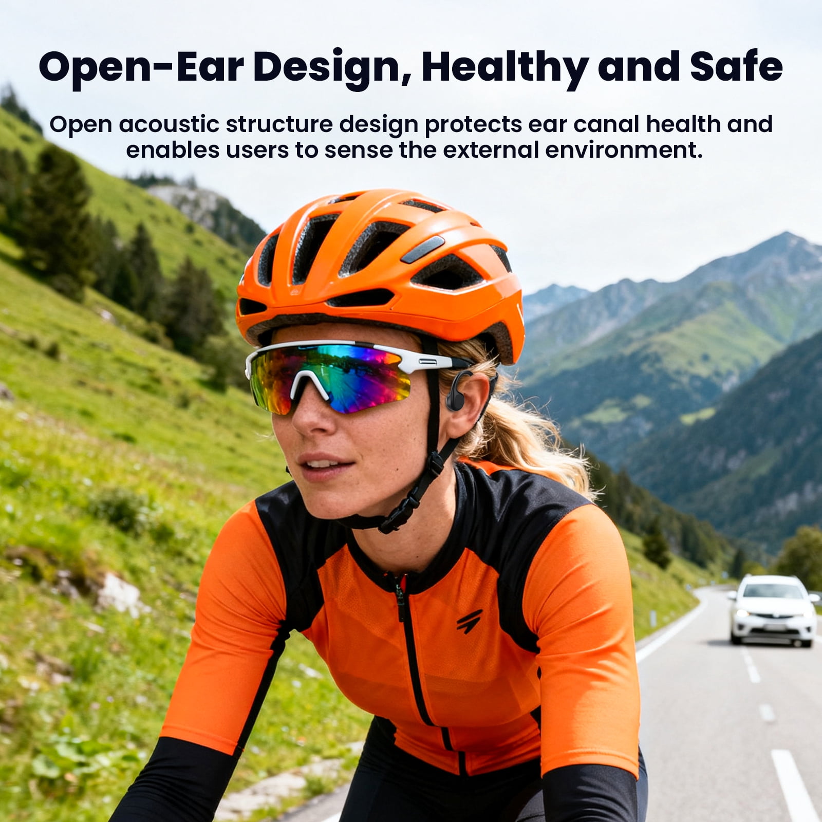 ETEPEHI Bone Conduction Headphones - Bluetooth 5.4 Open Ear Headphones, Premium Loud Sound 10Hrs Playtime Bluetooth Headphones - IPX5 Waterproof Sports Headset for Running, Cycling, Walking