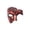 A008- Red, variant on Masquerade Mask for Men Silver Half Face Venetian Design Ancient Greek Themed Accessory for Halloween Prom Mardi Gras Party and Formal Events