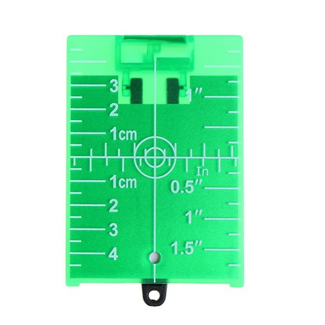 1Pc 11.5Cmx7.4Cm Inch/Cm Lase Target Card Plate For Green/Red Lase Level