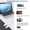 thumbnail image 3 of Cable USB C MORNWELL 100W Negro con Carga Rápida PD 20V 5A para iPhone, Samsung, Macbook, iPad, Goog, 3 of 6