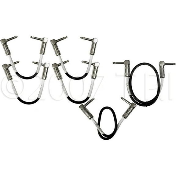 Hosa Technology CPE-606 6 Piece Guitar Patch Cable, 6 in.