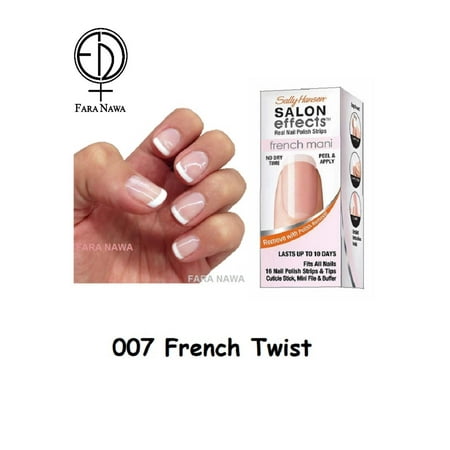 Sally Hansen Salon Effects French Mani Real Nail Polish Strips, French Twist