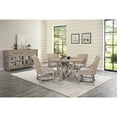 thumbnail image 2 of 63.5 In. Package Depth Buffet With And Adjustable Shelf 35 Height Glass Cabinet Doors Solid Wood, 2 of 4