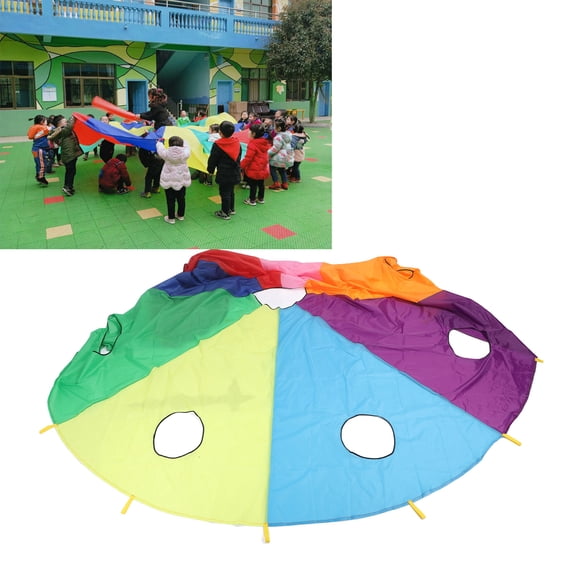 Umbrella Parachute Mole Game, Inflatable Stick Kids Parachute Mole Game  For Outdoor Playground