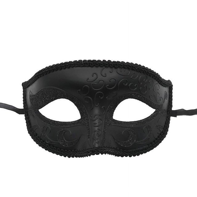 Máscara de mascarada Set Máscaras de media cara negras para fiesta de baile