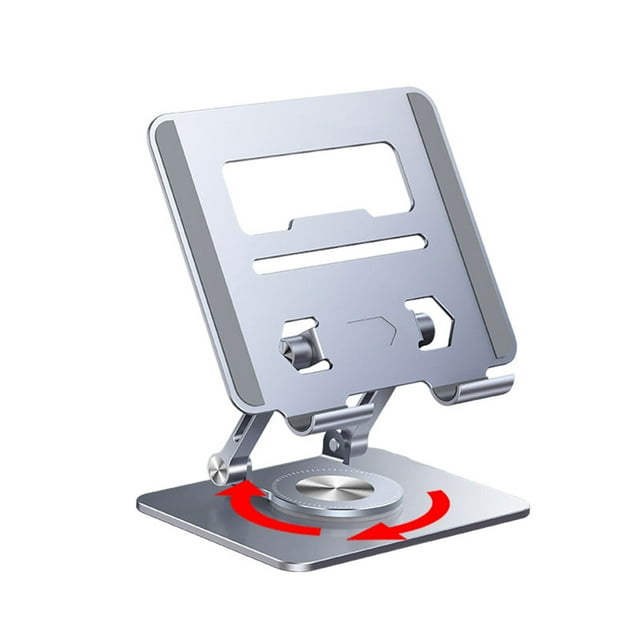 360 潞 Aluminum Alloy Desktop Rotary Stand, Height Laptop Stand, Ergonomic Design, 10-17 Inch Compatible Laptop Elevator, for Offi