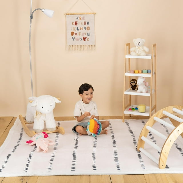 Dundy Tapete para Bebé Niños de Memory Foam, Suave Espuma Tapete de Gateo para Juego, Acolchado Antideslizante, 150 x 200 cm. (Azul Navy)