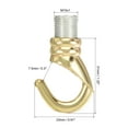 thumbnail image 2 of Uxcell Alloy Ceiling Hook 23mmx31mm for Pendant Light Plate Champagne Gold 2 Pack, 2 of 5