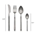 thumbnail image 3 of Distressed 304 Stainless Steel Main Table Knife, Main Table Fork, Main Table Spoon, Tea Spoon Four-piece Set, 3 of 4