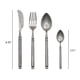 thumbnail image 2 of Kitchen Aid Cuchillo de mesa principal de acero inoxidable 304 desgastado, tenedor de mesa principal, cuchara de mesa principal, juego de cuatro piezas de cuchara de té, 2 of 4
