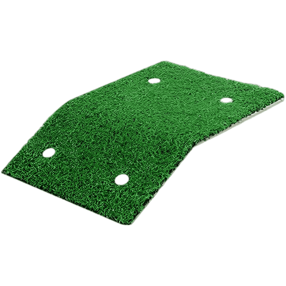 Large Turtle Basking Platform with Artificial Turf, 8.9 x 7.9 x 2 in Reptile Ladder, Tortoise Ramp for Aquarium Decor, Safe Plastic Turtle Tank Accessories