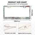 thumbnail image 2 of Aluminum License Plate Frame 2 Pack Car Exterior Accessory Car Tag Holder for Front Rear Plates Cars Decor Hand-drawn Deer and Cardinals, 2 of 7