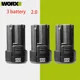 thumbnail image 1 of 100% Nuevo Original 2.0/4.0Ah para WORX Kress 12V WA3506 WU127 WU128 WU130 WU131X WU132 WU280 WX128 WX129 WX540 Batería para Herramienta Eléctrica, 1 of 9