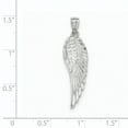 thumbnail image 2 of Pendentif Aile d'Ange Poli & Texturé en Or Blanc 14K, 2 of 2