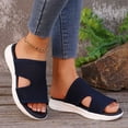 thumbnail image 2 of Mostsola Slippers for Women Soft Sole Walking Shoes Mesh Slide Sandals Open Toe Casual Beach Shoes, 2 of 7