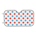 thumbnail image 7 of Goofa Red Blue Polka Dots Printed Car Windshield Sunshade,Foldable Reflective Sun Visor,UV Protection Heat Blocker Sunshade,Car Cooling Accessory-, 7 of 7