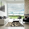 thumbnail image 6 of Ahgly Company Indoor Rectangle Abstract Charcoal Black Abstract Area Rugs, 2' x 3', 6 of 6