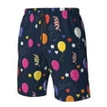 thumbnail image 5 of Kll Colored Balloons Men'S Casual Summer Beach Shorts Hawaiian Shorts With Pockets-3x-Large, 5 of 9