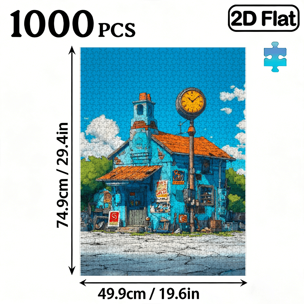 A 1000pcs Adult Puzzle Featuring  Landscape Themes, High Difficulty Level, Suitable for Adults, Family Entertainment.29.4*19.6 in