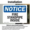 thumbnail image 3 of (2 Pack) Fire Standpipe Inside OSHA Notice Sign 24 Inch X 18 Inch Vinyl Label Decal Sticker Weather Resistant, UV Protected for Workplace, Business, and Construction Site, Made in the, 3 of 7