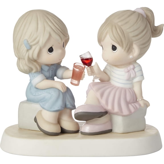 Precious Moments 202014 Here‚Äôs to A Lifetime of Friendship Bisque Porcelain Figurine, One Size, Multicolored