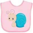 thumbnail image 3 of Inktastic Adorable Blue Snail Boys or Girls Baby Bib, 3 of 4