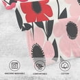 thumbnail image 5 of Yayeee 100% Cotton Hand Towels for Bathroom 16" x 28" Soft Absorbent Kitchen Towel, Pink and Red Flowers, 5 of 7
