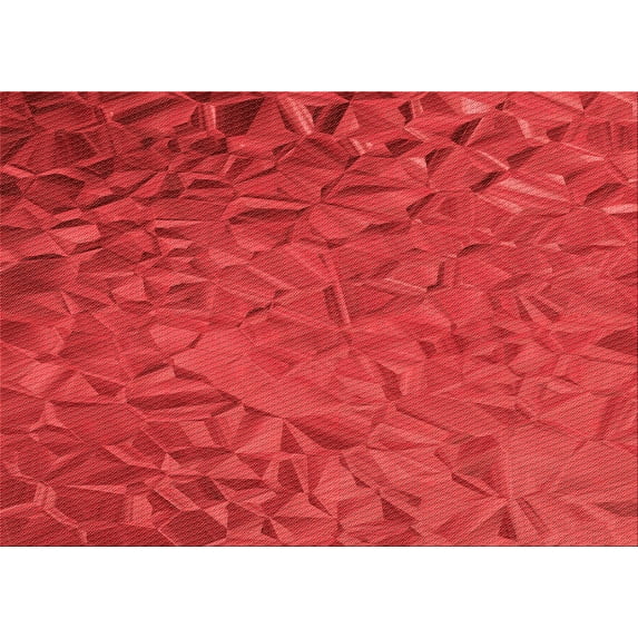 Ahgly Company Indoor Rectangle Patterned Red Area Rugs, 8' x 10'