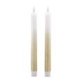 thumbnail image 1 of Weddingstar Artificial Flameless LED Taper Candle Set Of 2 - Gold Ombre, 1 of 4