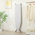 thumbnail image 7 of Basics Height Adjustable Full-Size Foldable Ironing Board, 4-Leg Fold-Up, Chevron Removable Cover, 60" x 14" x 38", 7 of 7