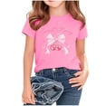 thumbnail image 6 of SGFCWSX Girls T Shirt Summer Short Sleeve Cherry Print Crew Neck Casual Soft Kids Daily Wear Tee Tops Pink Size 12, 6 of 6