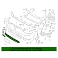 thumbnail image 2 of New Genuine BMW Trim Bumper Front (2018-2021) OE 51118092755, 2 of 10