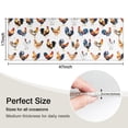thumbnail image 5 of White Chicken Watercolor Pattern Kitchen Rug Mat,Kitchen Runner Rugs Non Skid Washable,Decorative Kitchen Floor Mats for Kitchen,Sink,Laundry,17"X47", 5 of 5