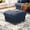 Blue, variant on Welzona 25" Corduroy Storage Ottoman, Square Footrest Bench with Hidden Compartment, Tool-Free Assembly, Off White