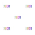 thumbnail image 2 of kurtrusly Wall Mount Clock With Double Placement Large Display Screen Colorful Digital 8009D  WhiteOuter 5Set, 2 of 6