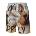 thumbnail image 4 of Salouo Cute Bulldogs Apply Pattern Swim Trunks for Men,Men's Hawaiian Bathing Suit Swimsuits Quick Dry Swimming Board Shorts Beach Shorts with Pockets-Small, 4 of 6